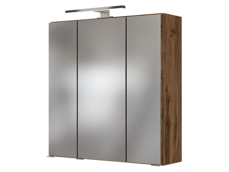 Spiegelschrank mit integriertem Licht für das Badezimmer.