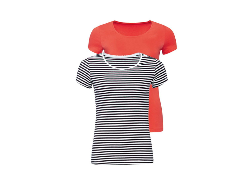 Gehe zu Vollbildansicht: ESMARA® T-Shirt Damen, 2 Stück, mit Baumwolle - Bild 8