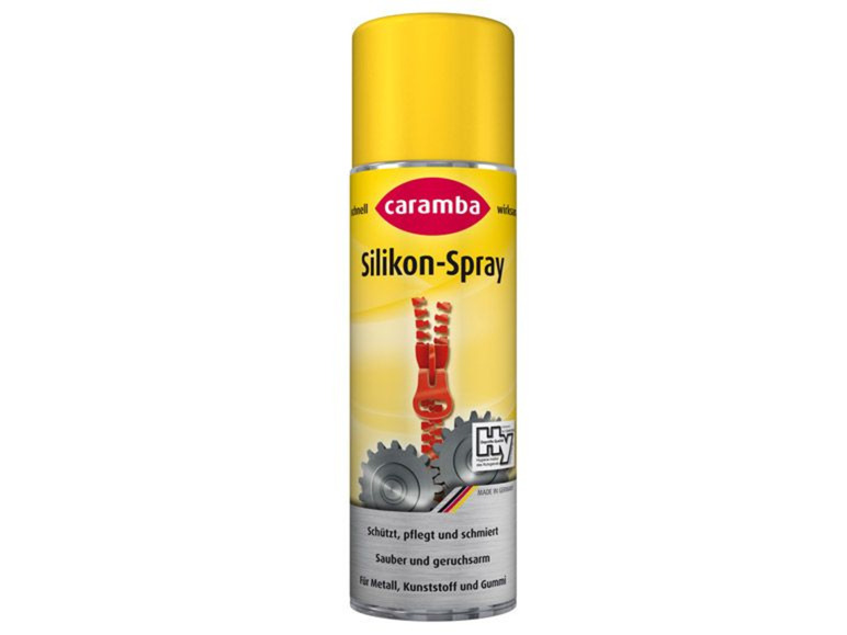 Caramba Silikon-Spray für Metall, Kunststoff und Gummi.