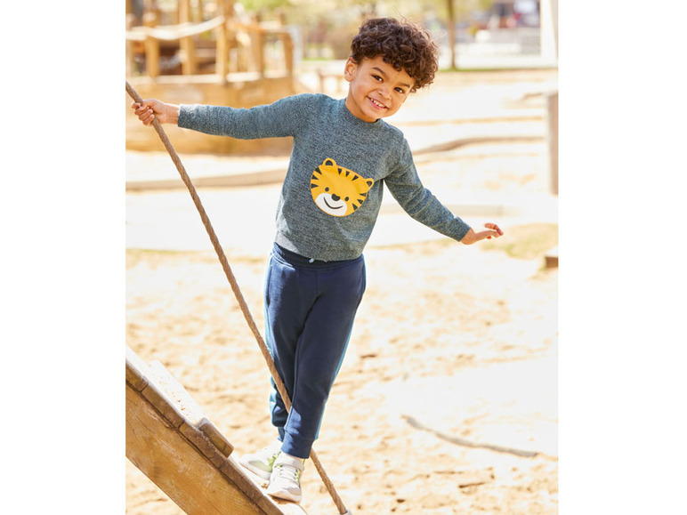 Gehe zu Vollbildansicht: lupilu® Kleinkinder Strickpullover Jungen, aus Baumwolle - Bild 11