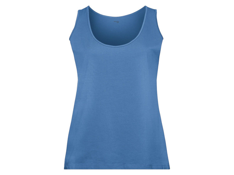 Ein blaues Damen-Tanktop.