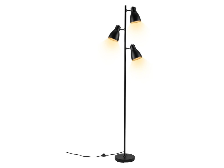 Gehe zu Vollbildansicht: LIVARNO LUX® LED-Stehleuchte, 165 cm Höhe, Metall matt, 3-flammig, dreh- und schwenkbar - Bild 6