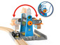 BRIO Holzbahn mit drehbarer Kran und Zug