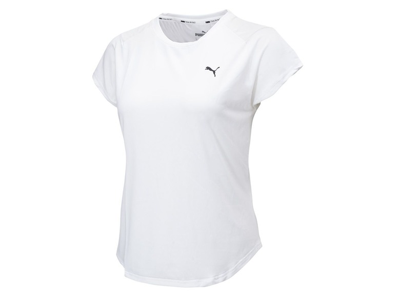 Weißes Puma Trainingsshirt für Damen.