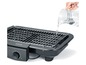 Ein schwarzer Severin Grill mit Wasserbehälter.