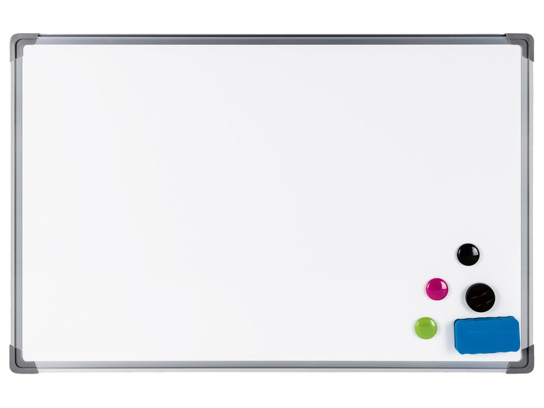 Gehe zu Vollbildansicht: UNITED OFFICE® White Board, 90 x 60 cm, magnethaftend, mit Ablage und Zubehör - Bild 4