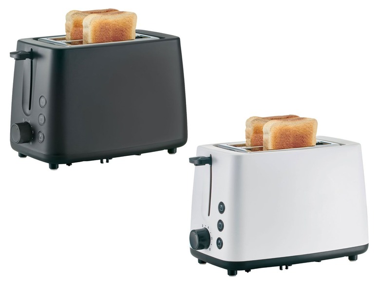 Gehe zu Vollbildansicht: SILVERCREST® Toaster »STK 870 A1«, 2 Schlitze, 6-Stufen-Bräunungsregler, Brötchenaufsatz - Bild 1