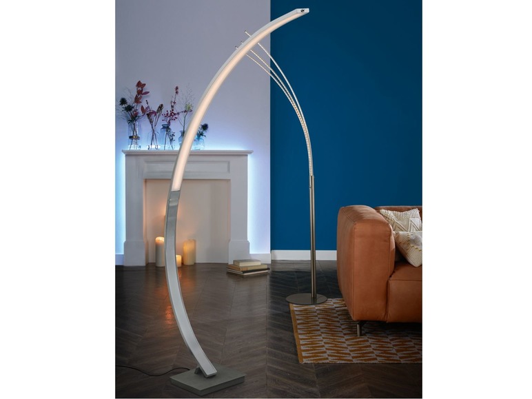 Gehe zu Vollbildansicht: LIVARNO LUX® Bogen-/ Palmleuchte, LED, stufenlos dimmbar, warmweißes Licht - Bild 8
