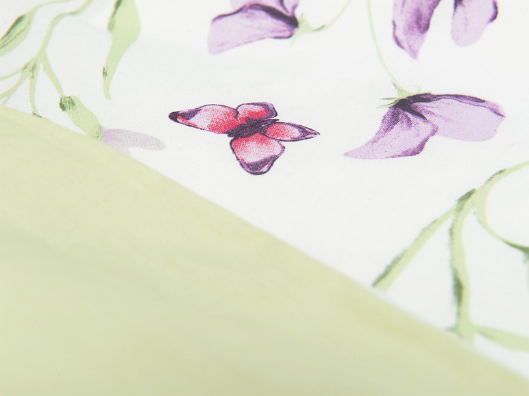 Gehe zu Vollbildansicht: Biberna Baumwolle Renforcé Bettwäsche »Tropical«, Blumenwiese - Bild 5