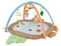 Babygym mit Eulen-Spielmatte und Hängespielzeug.