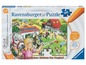 Ravensburger Puzzle mit 100 Teilen, Motiv Ponyhof und tiptoi® Stift.
