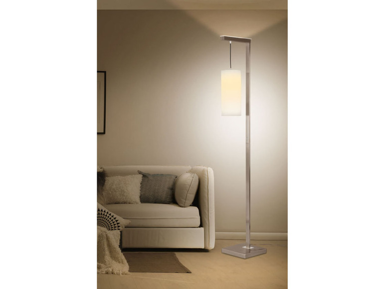 Gehe zu Vollbildansicht: LIVARNO home Stehleuchte LED, mit Textilschirm und Oberlicht - Bild 9
