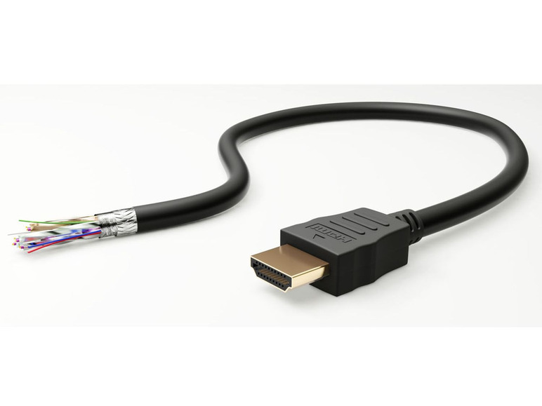 Gehe zu Vollbildansicht: Goobay Ultra High-Speed HDMI™ Kabel mit Ethernet, 8K, schwarz, 2 m - Bild 3