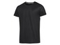 Schwarzes Dri-Fit T-Shirt mit kurzen Ärmeln.