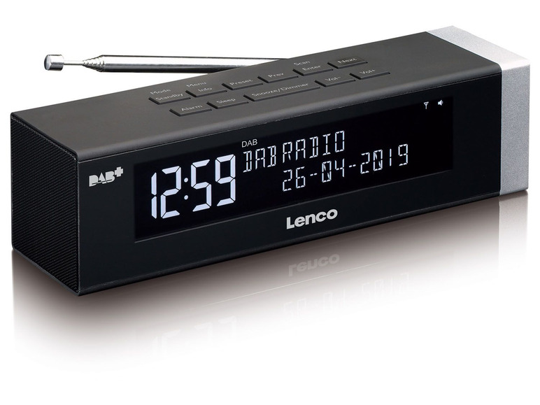 Gehe zu Vollbildansicht: Lenco CR-630 DAB+/FM Stereo Uhrenradio mit 4W RMS - Bild 2