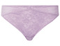 Lilafarbene Spitzen-Slips.