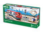 BRIO World Spielset mit Zug, Gleisen und Zubehör.