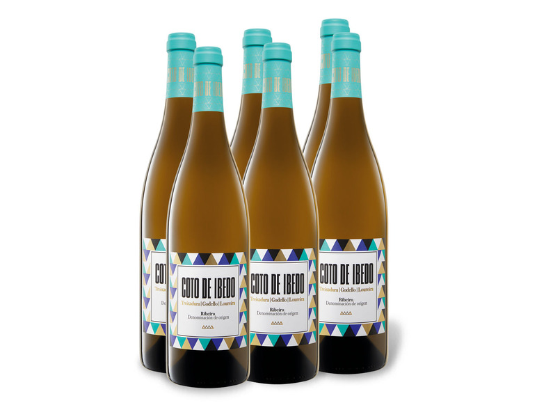 Gehe zu Vollbildansicht: 6 x 0,75-l-Flasche Weinpaket Coto de Ibedo Ribeiro DO trocken, Weißwein - Bild 1