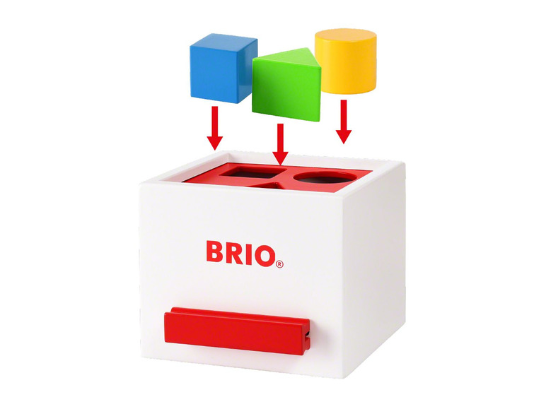 Gehe zu Vollbildansicht: BRIO 30250 »Sortierbox weiß«, 7-teilig, mit 6 Holzbausteinen, ab 1 Jahr - Bild 2