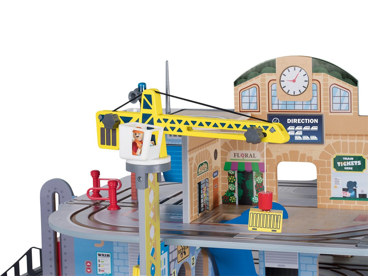 PLAYTIVE® JUNIOR, XXLSet Bahnhof / Logistikzentrum, E…