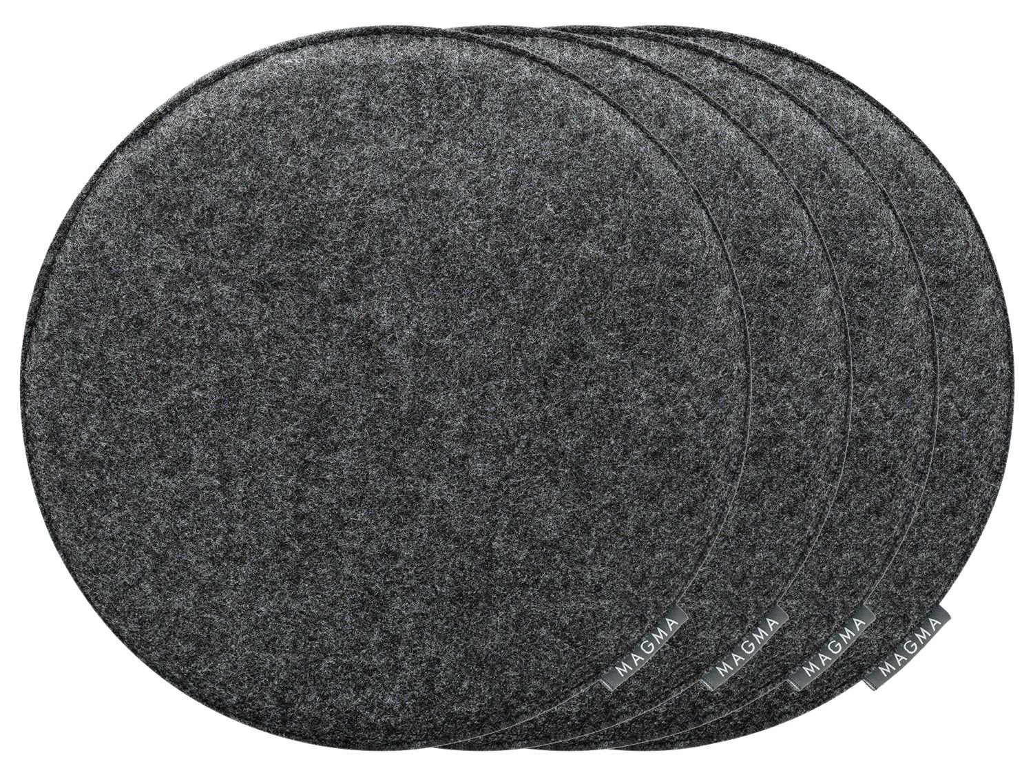 MAGMA Stuhlkissen Avaro 4er Set (Rund, Anthrazit) | 04005380441418