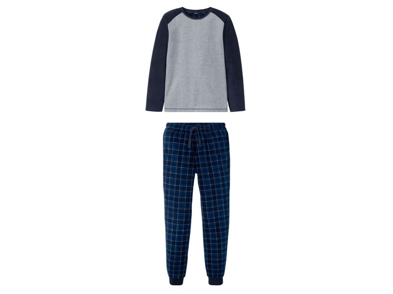 Gehe zu Vollbildansicht: LIVERGY® Fleece Pyjama Herren, mit Gummizugbund - Bild 10