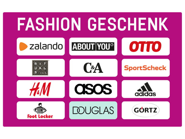 Gehe zu Vollbildansicht: Wunschgutschein Fashion - Digital Code 25€ - Bild 1