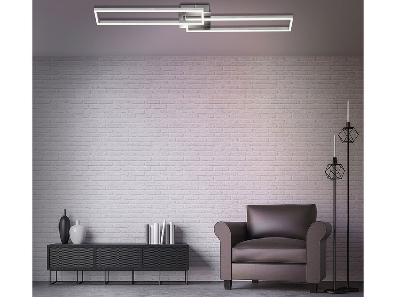 Gehe zu Vollbildansicht: Briloner CCT LED Design Deckenleuchte, Lichttemperatur + Helligkeit regulierbar - Bild 17