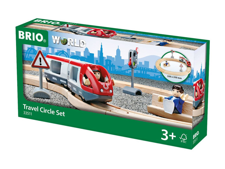 Gehe zu Vollbildansicht: BRIO 33511 »Bahn Starter Set Personenzug«, 15-teilig, mit 2 Personen, ab 3 Jahren - Bild 6