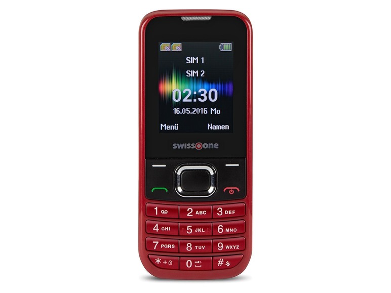 Gehe zu Vollbildansicht: Swisstone SC 230 Dual-SIM-Handy rot - Bild 1