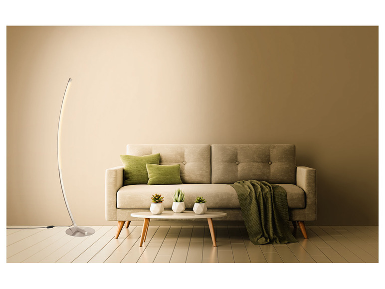 Gehe zu Vollbildansicht: LIVARNO home LED Stehleuchte, mit Lichtfarbensteuerung, Zigbee Smart Home, 2 fach sort. - Bild 5