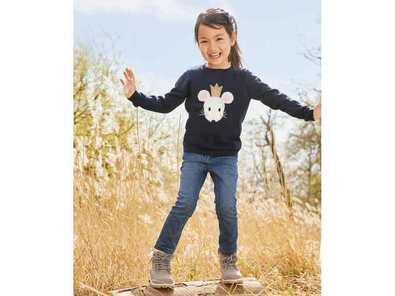 Gehe zu Vollbildansicht: LUPILU® Kleinkinder Jeans Mädchen, Slim Fit - Bild 12