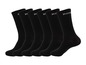 Sechs Paar schwarze Reebok Socken.
