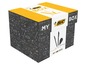 Eine Box mit BIC-Stiften und anderen Schulutensilien.