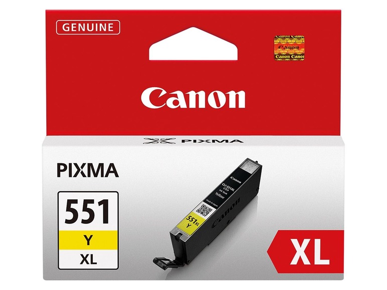 Gehe zu Vollbildansicht: Canon CLI-551 XL Y Tintenpatrone Gelb, 6446B001 - Bild 1