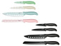 Ein Set mit farbigen und schwarzen Messern von Ernesto.