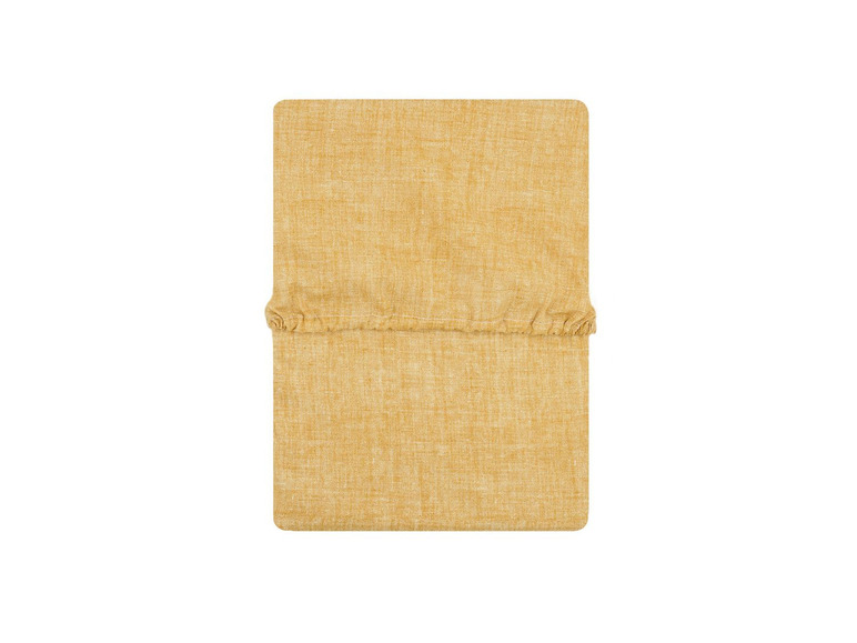 Gehe zu Vollbildansicht: Face-2-Face Baumwoll-Spannbettlaken Lino in Leinenoptik mit Tasche - Bild 2