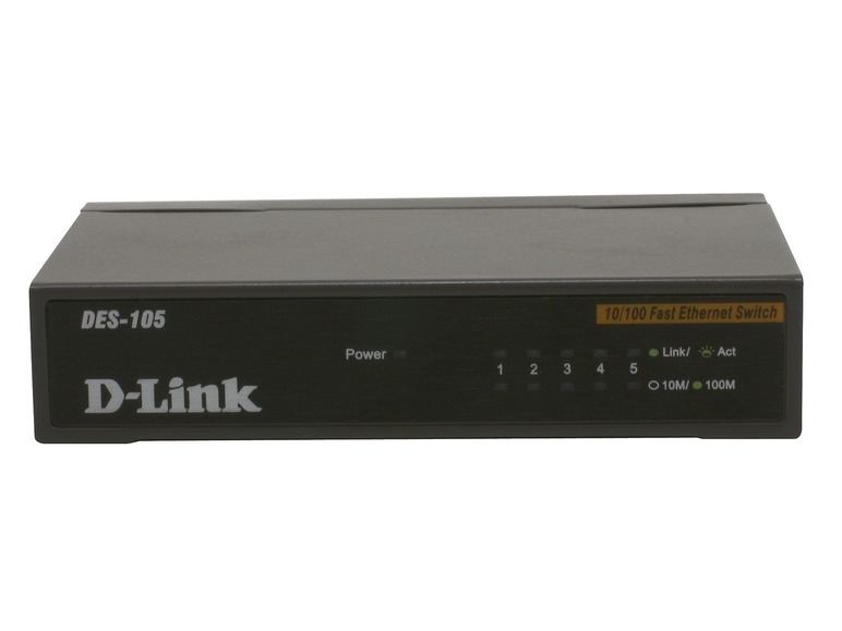 Gehe zu Vollbildansicht: D-Link DES-105/E Fast Ethernet Switch - Bild 2