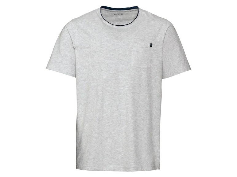 Gehe zu Vollbildansicht: LIVERGY® T-Shirt Herren, 2 Stück, mit Rundhals oder V-Ausschnitt, hoher Baumwollanteil - Bild 3