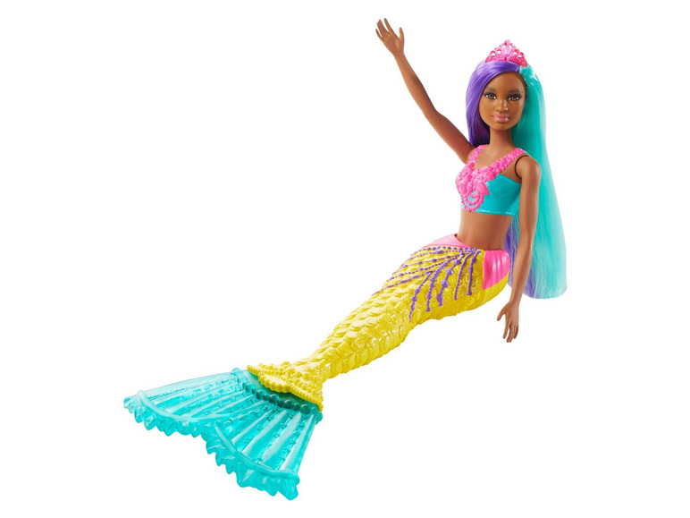Gehe zu Vollbildansicht: Barbie Dreamtopia Meerjungfrau Puppe (türkis- und lilafarbenes Haar) - Bild 1