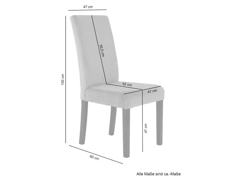 Gehe zu Vollbildansicht: byLIVING Stuhl »Silvio«, 2 Stück, im eleganten Design - Bild 23