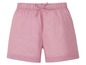 Rosa Shorts mit Gummizug und Kordel