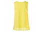 Gelbes Top mit Spitze.