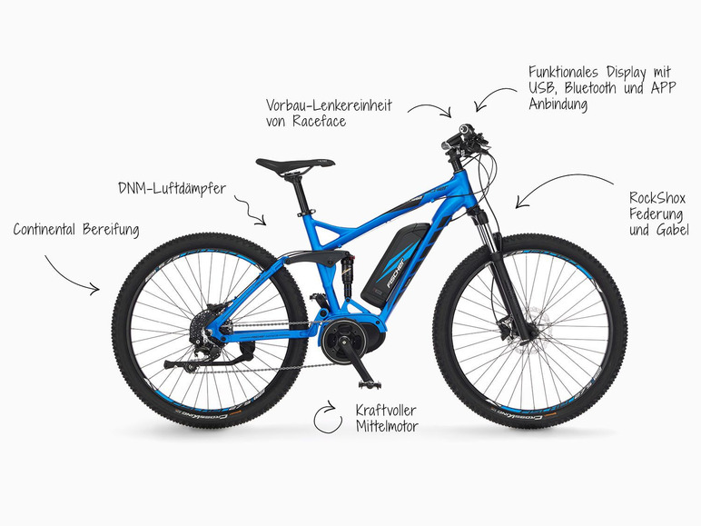 Gehe zu Vollbildansicht: FISCHER E-Bike Mountainbike »EM 1862.1«, MTB, 27,5 Zoll Modell 2021 - Bild 5