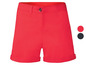 Rote Shorts mit umgeschlagenem Saum