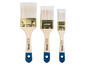 Drei Powerfix Profi Pinsel mit einer Breite von 30, 50 und 60 Millimetern.