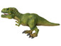Eine grüne Tyrannosaurus Rex Dinosaurier Spielzeugfigur.
