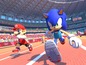Sonic und Mario laufen bei den Olympischen Spielen.