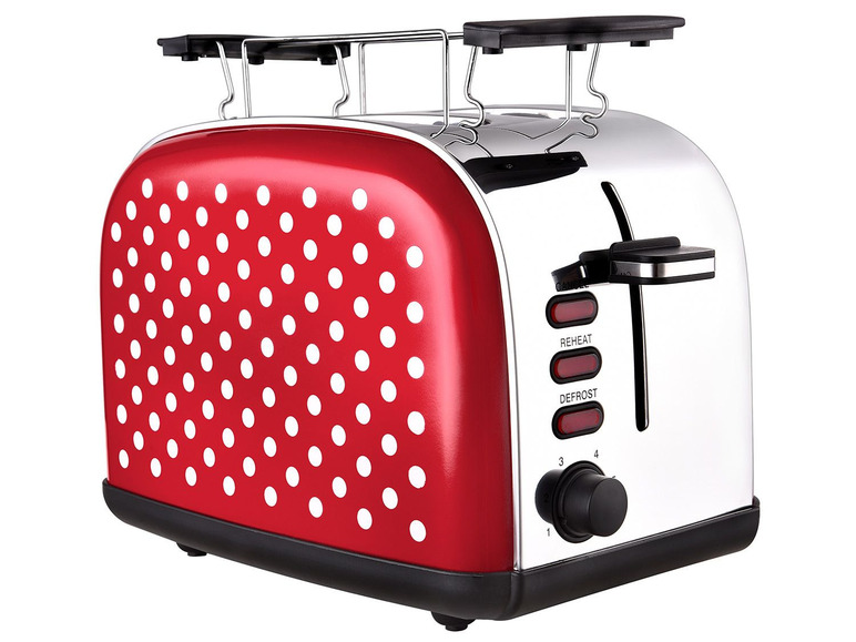 Gehe zu Vollbildansicht: KALORIK Toaster »TKG TO 1045 RWD«, 2 Scheiben, 37 mm Schlitze, 1050 Watt, Brötchenaufsatz - Bild 5