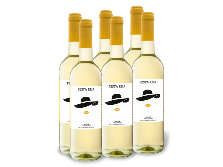 6 x 0 75-l-Flasche Weinpaket Festa Rija Vinho Regional Tejo trocken Weißwein | Rotweine